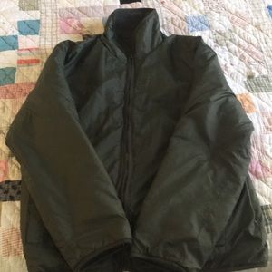 Green fleece  jacket water repellent outside